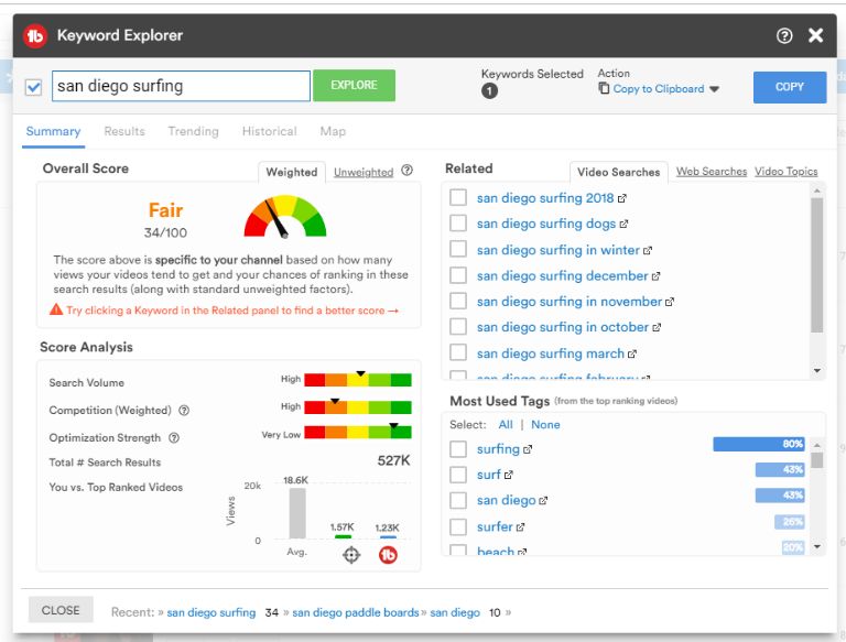 TubeBuddy-Keyword-Explorer